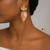 boucles oreilles acier inoxydable ristana , sur moderne-bijoux.fr - Bijoux ethniques & Femmes du monde