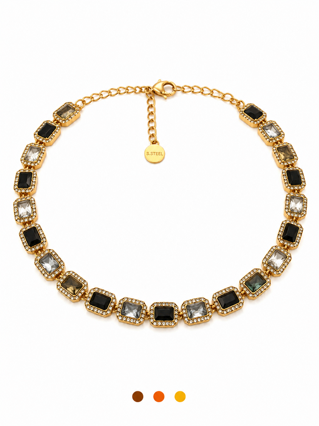 Collier acier inoxydable oupia , sur moderne-bijoux.fr - Bijoux ethniques & Femmes du monde