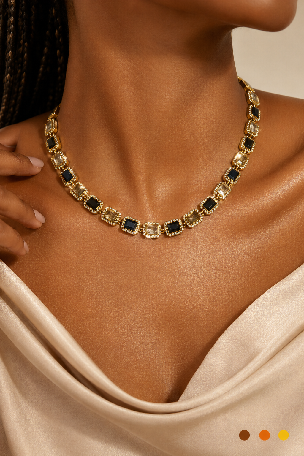 Collier acier inoxydable oupia , sur moderne-bijoux.fr - Bijoux ethniques & Femmes du monde