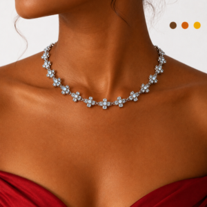 collier acier inoxydable rosalia , sur moderne-bijoux.fr - Bijoux ethniques & Femmes du monde