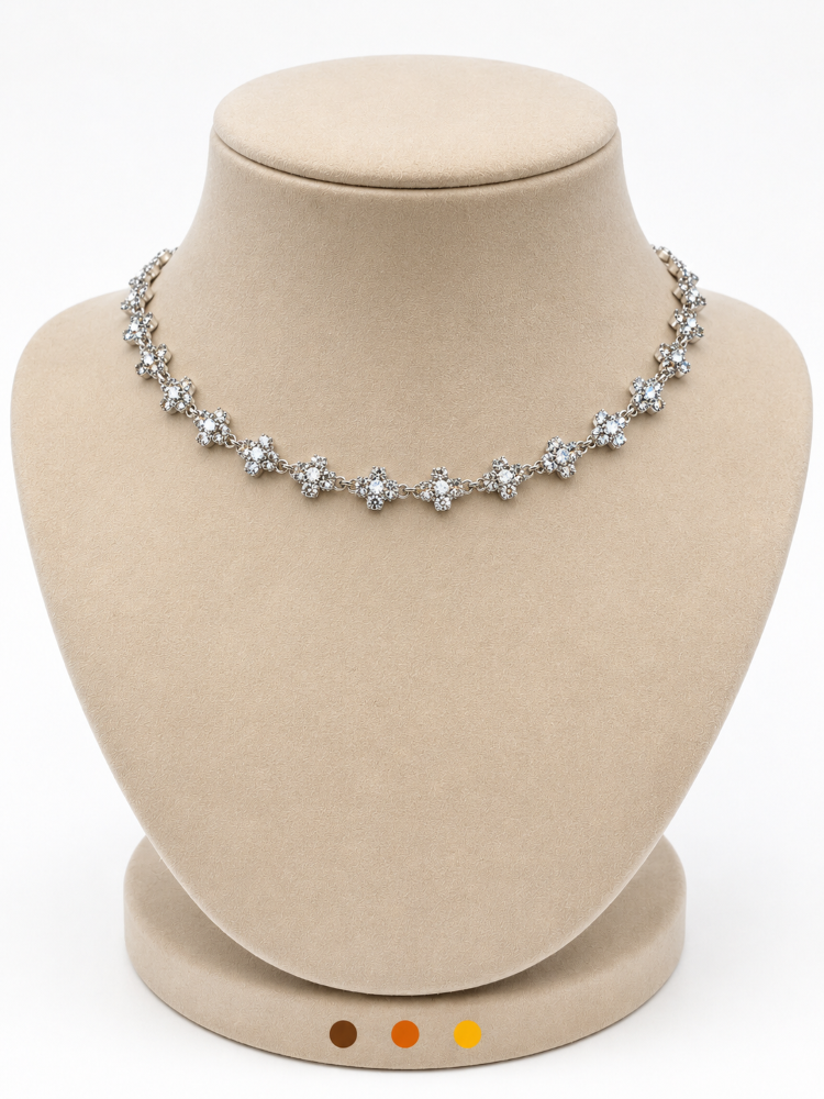 collier acier inoxydable rosalia , sur moderne-bijoux.fr - Bijoux ethniques & Femmes du monde
