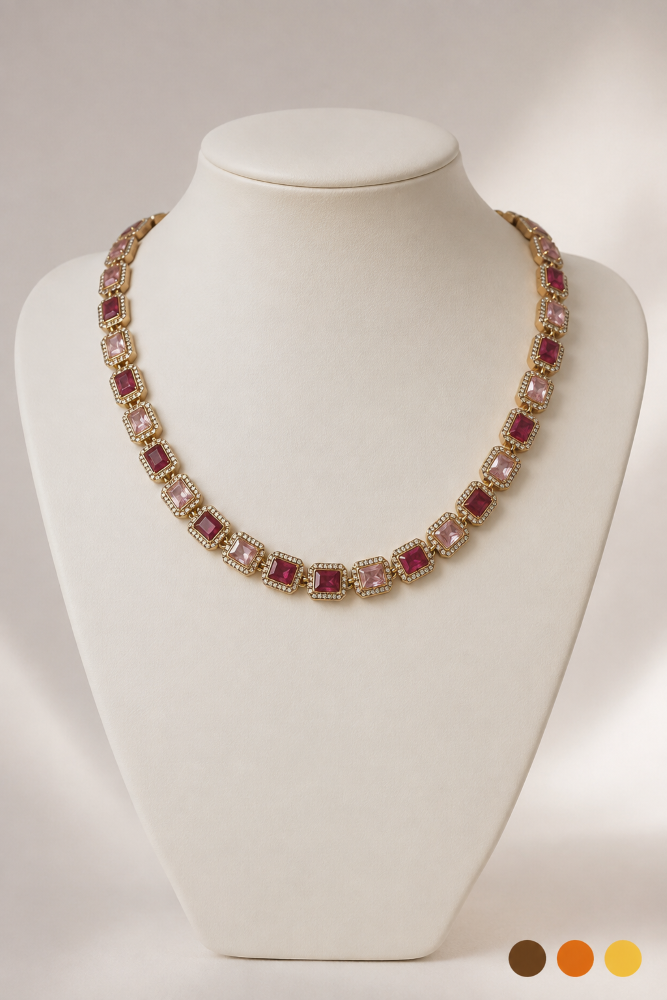 collier acier inoxydable rubissa , sur moderne-bijoux.fr - Bijoux ethniques & Femmes du monde