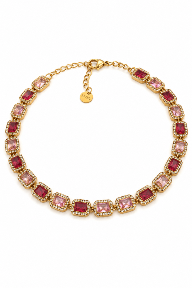 collier acier inoxydable rubissa , sur moderne-bijoux.fr - Bijoux ethniques & Femmes du monde
