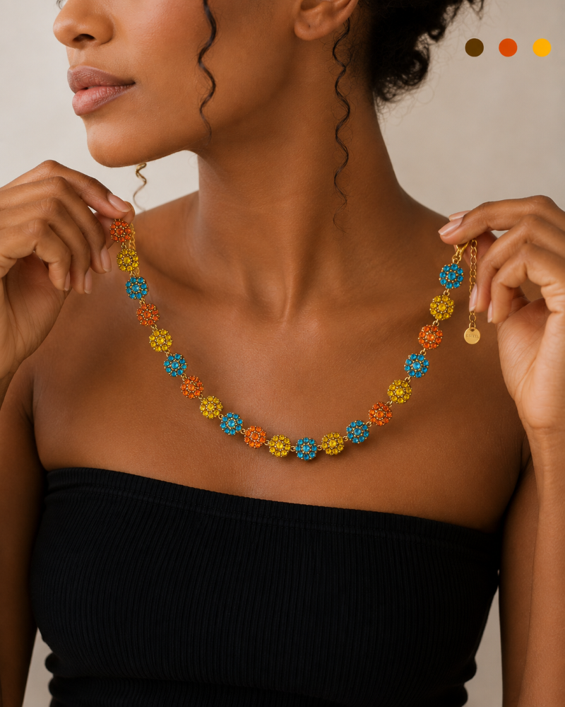 collier acier inoxydable tassana , sur moderne-bijoux.fr - Bijoux ethniques & Femmes du monde