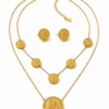 collier boucles acier pietra , sur moderne-bijoux.fr - Bijoux ethniques & Femmes du monde