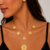 collier boucles acier pietra , sur moderne-bijoux.fr - Bijoux ethniques & Femmes du monde