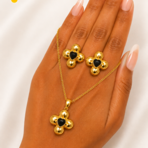 collier boucles oreilles acier inoxydable iza , sur moderne-bijoux.fr - Bijoux ethniques & Femmes du monde