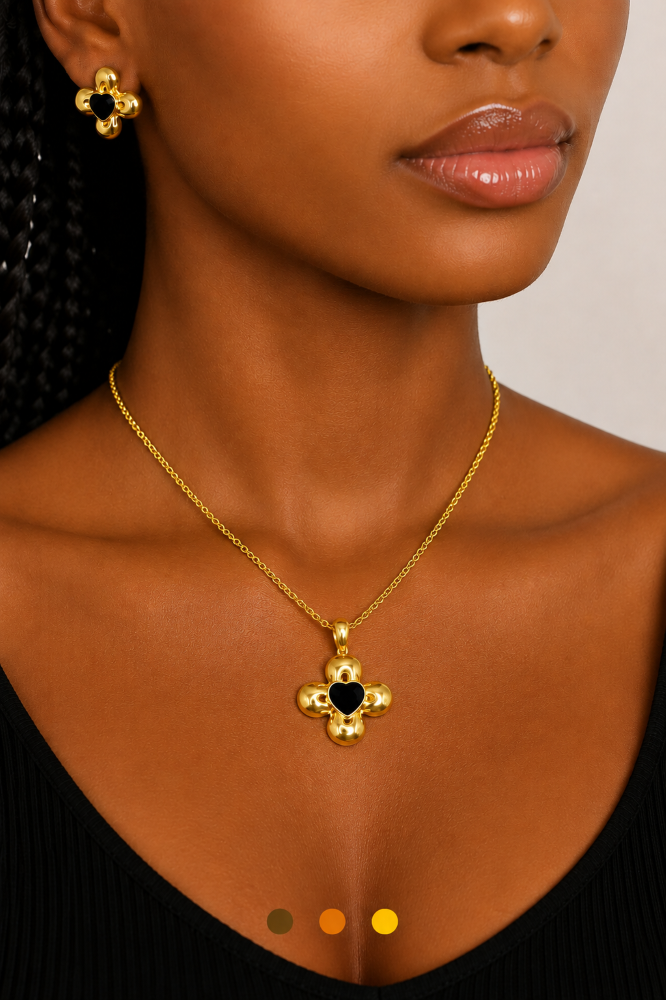 collier boucles oreilles acier inoxydable iza , sur moderne-bijoux.fr - Bijoux ethniques & Femmes du monde