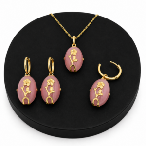 collier boucles oreilles acier inoxydable tressia , sur moderne-bijoux.fr - Bijoux ethniques & Femmes du monde