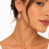 collier boucles oreilles acier inoxydable tressia , sur moderne-bijoux.fr - Bijoux ethniques & Femmes du monde