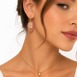 collier boucles oreilles acier inoxydable tressia , sur moderne-bijoux.fr - Bijoux ethniques & Femmes du monde