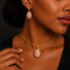 collier boucles oreilles acier inoxydable tressia , sur moderne-bijoux.fr - Bijoux ethniques & Femmes du monde