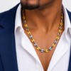 Collier acier inoxydable grain de café armand , sur moderne-bijoux.fr - Bijoux ethniques & Femmes du monde