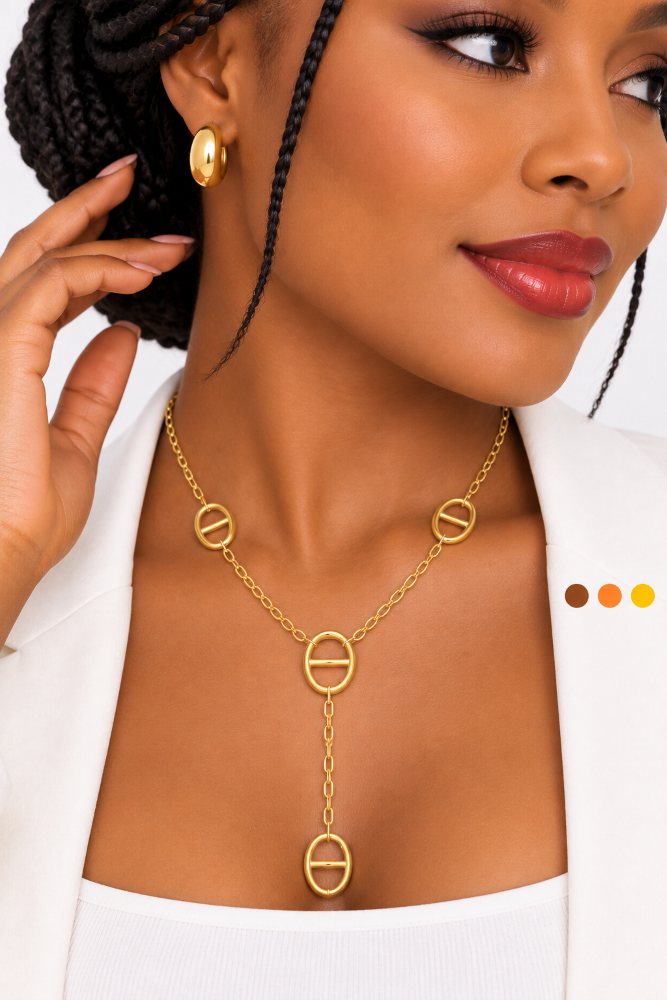 Collier maille marrin acier-inoxydable martina , sur moderne-bijoux.fr - Bijoux ethniques & Femmes du monde