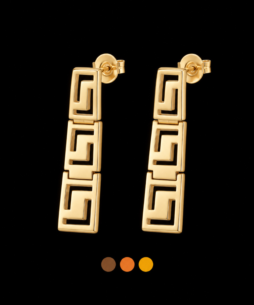 boucles oreilles geoma moderne bijoux.fr - Bijoux ethniques & Femmes du monde.