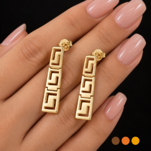 boucles oreilles geoma moderne bijoux.fr - Bijoux ethniques & Femmes du monde.