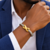 bracelet acier inoxydable infinity , sur moderne-bijoux.fr - Bijoux ethniques & Femmes du monde
