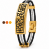 bracelet acier inoxydable leon , sur moderne-bijoux.fr - Bijoux ethniques & Femmes du monde