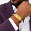 bracelet acier inoxydable leon , sur moderne-bijoux.fr - Bijoux ethniques & Femmes du monde