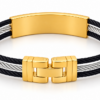 bracelet acier inoxydable leon , sur moderne-bijoux.fr - Bijoux ethniques & Femmes du monde