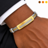 bracelet acier inoxydable ozeris , sur moderne-bijoux.fr - Bijoux ethniques & Femmes du monde