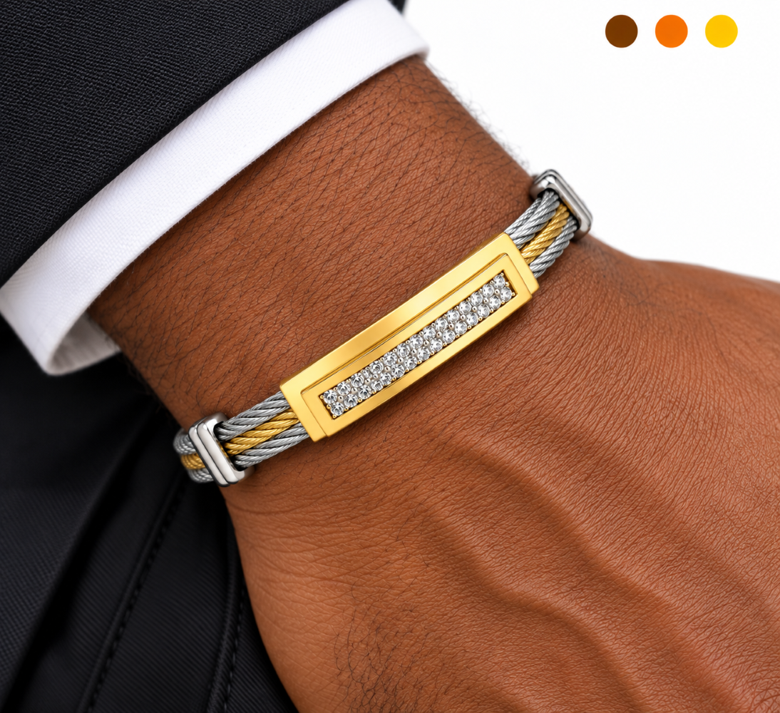 bracelet acier inoxydable ozeris , sur moderne-bijoux.fr - Bijoux ethniques & Femmes du monde