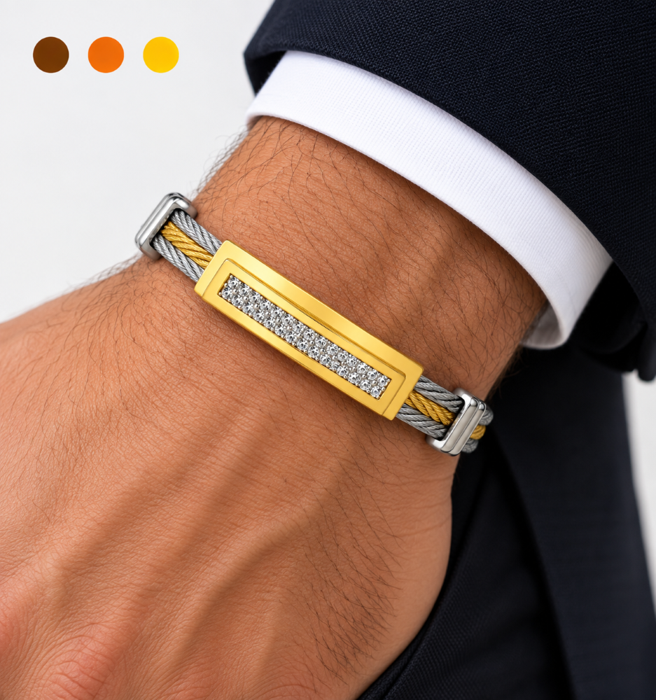 bracelet acier inoxydable ozeris , sur moderne-bijoux.fr - Bijoux ethniques & Femmes du monde