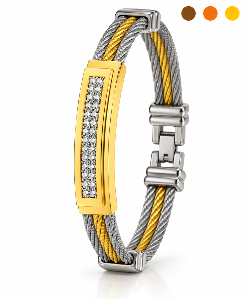 bracelet acier inoxydable ozeris , sur moderne-bijoux.fr - Bijoux ethniques & Femmes du monde
