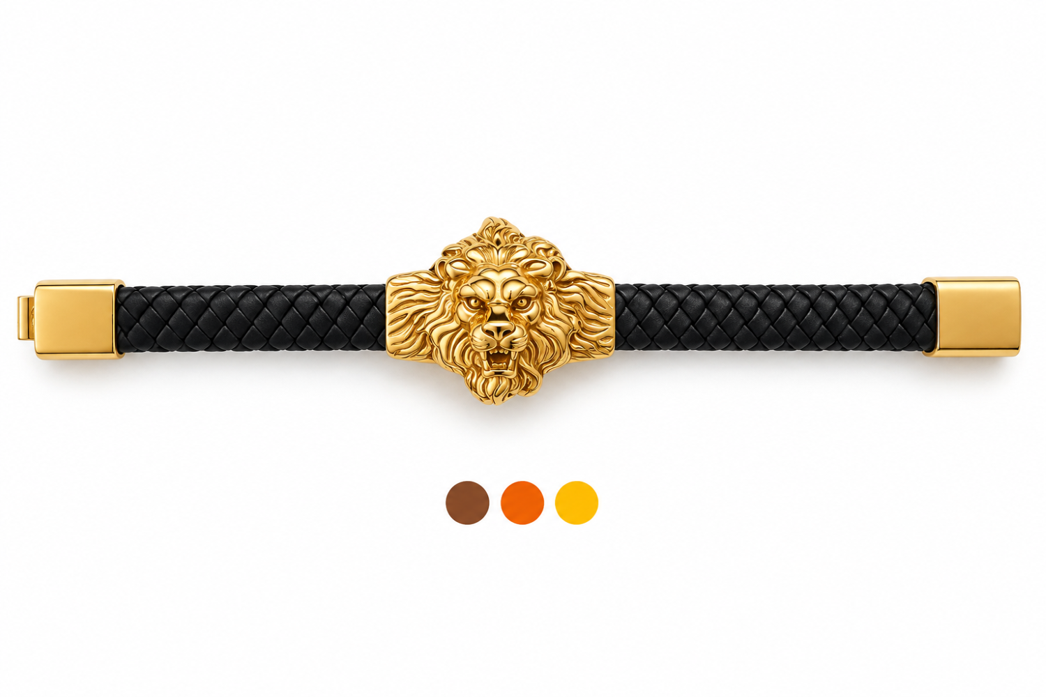 bracelet acier inoxydable- cuir teodor , sur moderne-bijoux.fr - Bijoux ethniques & Femmes du monde