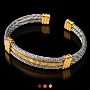 bracelet homme acier inoxydable jefferson , sur moderne-bijoux.fr - Bijoux ethniques & Femmes du monde