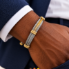 bracelet homme acier inoxydable jefferson , sur moderne-bijoux.fr - Bijoux ethniques & Femmes du monde