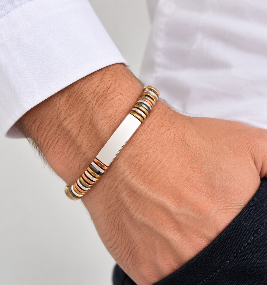 bracelet naminoro quatre métaux kounandi , sur moderne-bijoux.fr - Bijoux ethniques & Femmes du monde