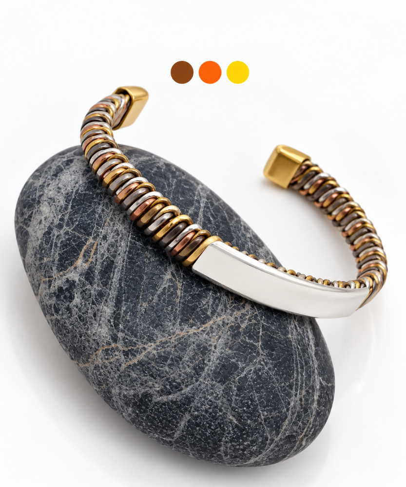 bracelet naminoro quatre métaux kounandi , sur moderne-bijoux.fr - Bijoux ethniques & Femmes du monde