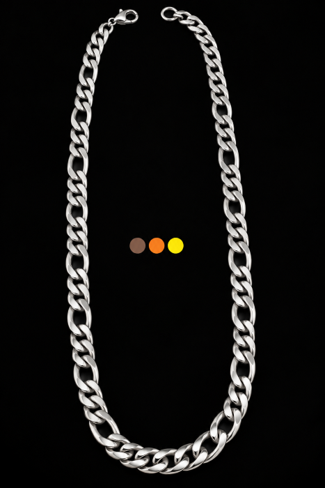 chaine acier inoxydable homme tristan , sur moderne-bijoux.fr- bijoux ethniques & Femmes du monde