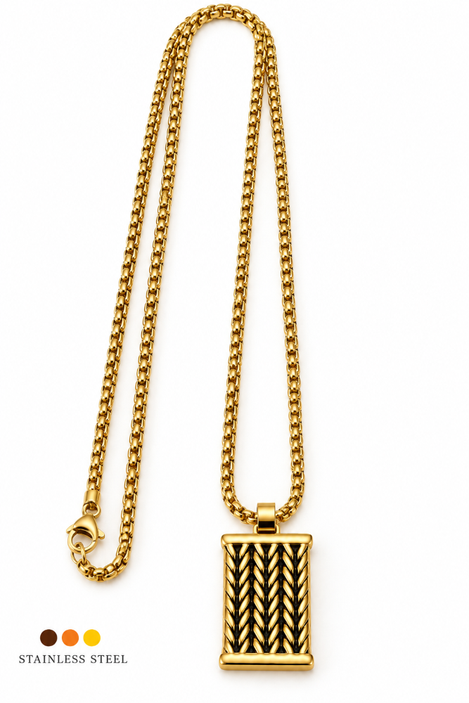 chaine de cou acier inoxydable arès , sur moderne-bijoux.fr - Bijoux ethniques & Femmes du monde