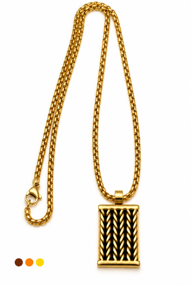 chaine de cou acier inoxydable arès , sur moderne-bijoux.fr - Bijoux ethniques & Femmes du monde
