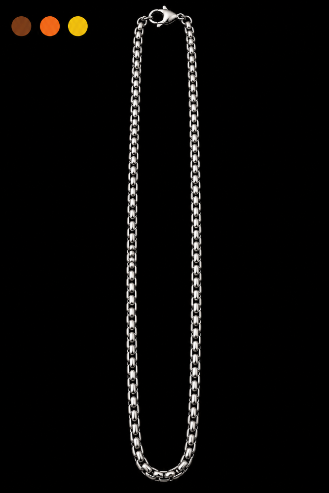 chaine de cou acier inoxydable hector , sur moderne-bijoux.fr - Bijoux ethniques & Femmes du monde