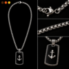 chaine de cou acier inoxydable hector , sur moderne-bijoux.fr - Bijoux ethniques & Femmes du monde