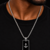 chaine de cou acier inoxydable hector , sur moderne-bijoux.fr - Bijoux ethniques & Femmes du monde