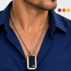 chaine de cou acier inoxydable marcus , sur moderne-bijoux.fr - Bijoux ethniques & Femmes du monde