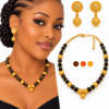 collier boucles oreilles ethniques anacia , sur moderne-bijoux.fr - Bijoux ethniques & Femmes du monde