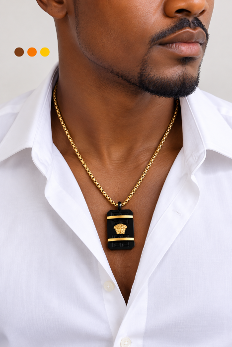 collier homme acier inoxydable eliot , sur moderne-bijoux.fr - Bijoux ethniques & Femmes du monde
