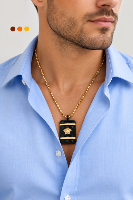 collier homme acier inoxydable eliot , sur moderne-bijoux.fr - Bijoux ethniques & Femmes du monde