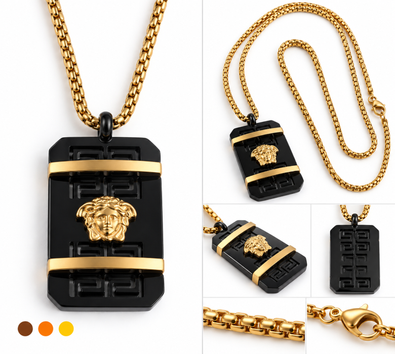collier homme acier inoxydable eliot , sur moderne-bijoux.fr - Bijoux ethniques & Femmes du monde