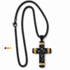 collier homme croix acier inoxydable tux , sur moderne-bijoux.fr - Bijoux ethniques & Femmes du monde