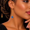 Boucles oreilles acier inoxydable naoti , sur moderne-bijoux.fr - Bijoux ethniques & femmes du monde
