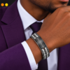 Bracelet acier inoxydable Namory, sur moderne-bijoux.fr - Bijoux ethniques & Femmes du monde