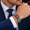 Bracelet acier inoxydable Namory, sur moderne-bijoux.fr - Bijoux ethniques & Femmes du monde