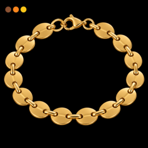 Bracelet homme grain de café acier inoxydable ted , sur moderne-bijoux.fr - Bijoux ethniques & Femmes du monde