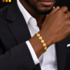 Bracelet homme grain de café acier inoxydable ted , sur moderne-bijoux.fr - Bijoux ethniques & Femmes du monde